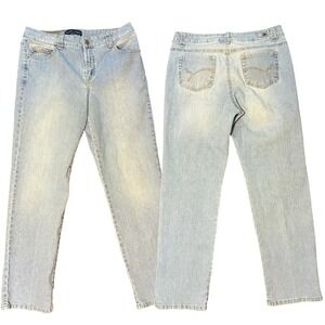 BandolinoBlu Light Wash Jeans, vintage faded denim, 32x30